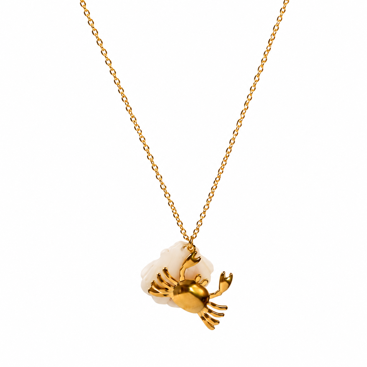 Cadena Dorada con Charm de Cangrejo