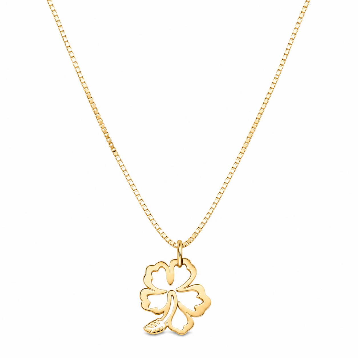 Cadena Dorada con Charm de Flor de Maga Puerto Rico