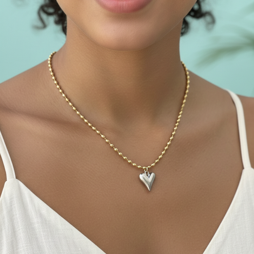 Cadenas_de_Eslabones_Charm_de_Coraz_n_en_Dos_Tonos