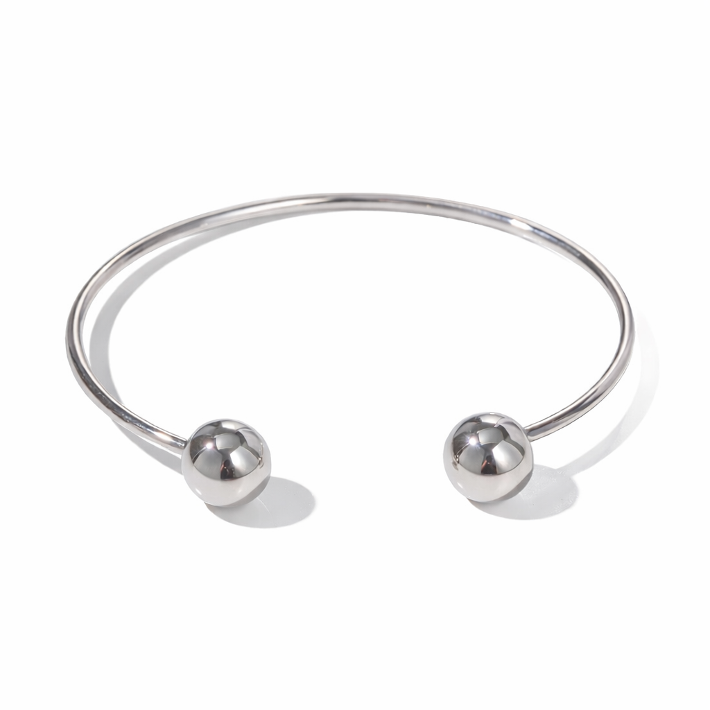 Pulsera_abierta_esferas_color_plateado